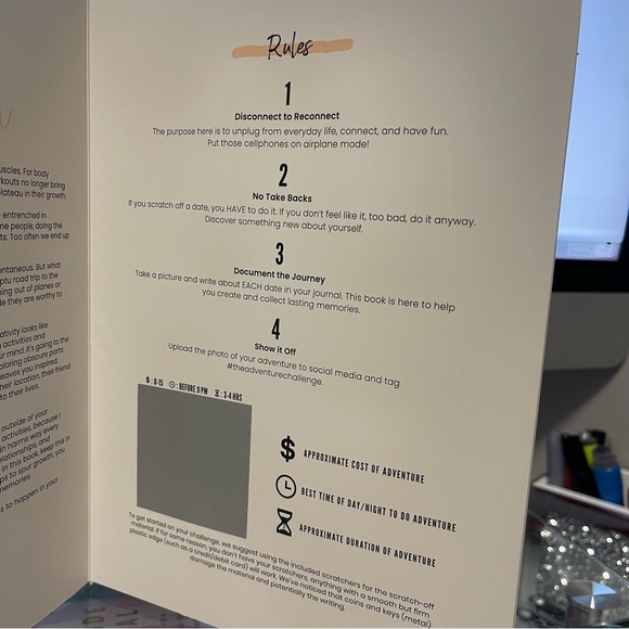 The Adventure Challenge Couples Edition - 50 Scratch Off Date Night Ideas Book - Picture 8 of 11